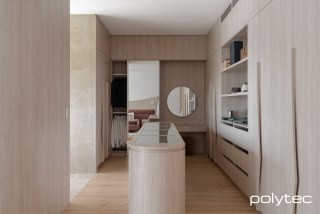 Polytec - Wardrobe in Soft Walnut Ravine.