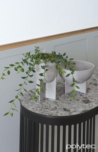 Polytec - Benchtop  in Vesuvius Ceppo Smooth.