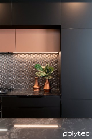 Polytec - Cabinetry in Black Venette.