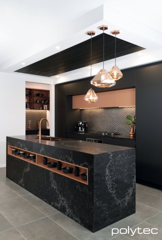 Polytec - Cabinetry in Black Venette.