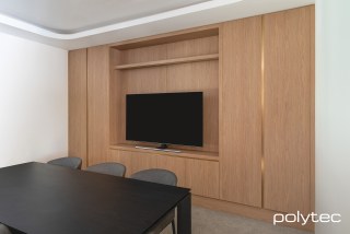 Polytec - Door and panels in Boston Oak Woodmatt.