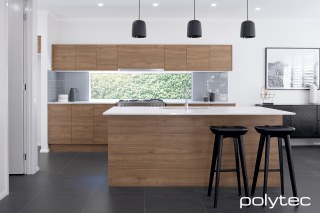 Polytec - Doors and panels in Notaio Walnut Ravine.