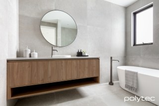 Polytec - Vanity in Notaio Walnut Ravine.