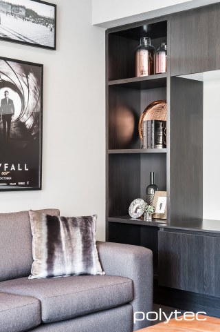 Polytec - Shelving in Black Wenge Ravine.