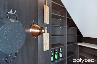 Polytec - Shelving in Black Wenge Ravine.
