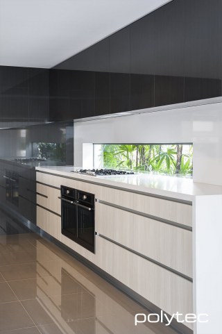 Polytec - Doors and panels and Bleached Walnut Legato.