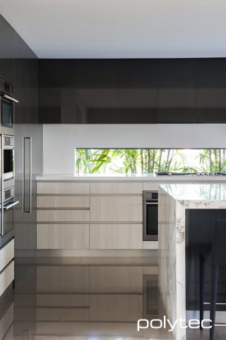 Polytec - Doors and panels and Bleached Walnut Legato.