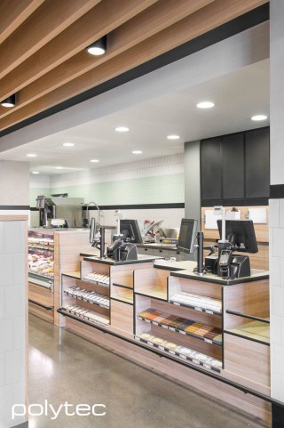 Polytec - Retail joinery in Natural Oak Ravine.