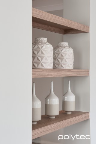 Polytec - Shelving in Maison Oak Ravine.