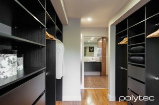 Polytec - Wardrobe in Black Wenge Ravine.