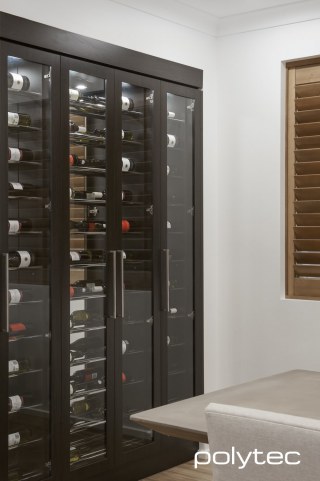 Polytec - Door frames in Black Wenge Matt.