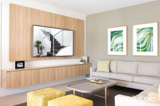 Polytec - Media unit in Natural Oak Matt.