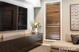 Polytec - Entertainment unit in Black Wenge Matt.