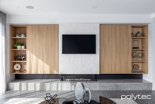 Polytec - Wall unit in Prime Oak Matt.